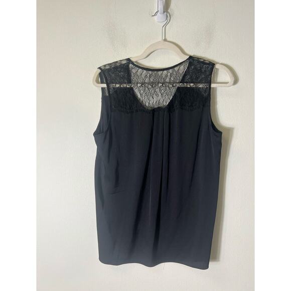 Classiques Entrier Black Lace Sleeveless Tank Size Medium - Picture 2 of 3